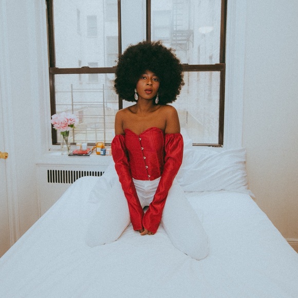 Red Bustier Top - Picture 2 of 4